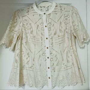Anthropologie Sheer Top